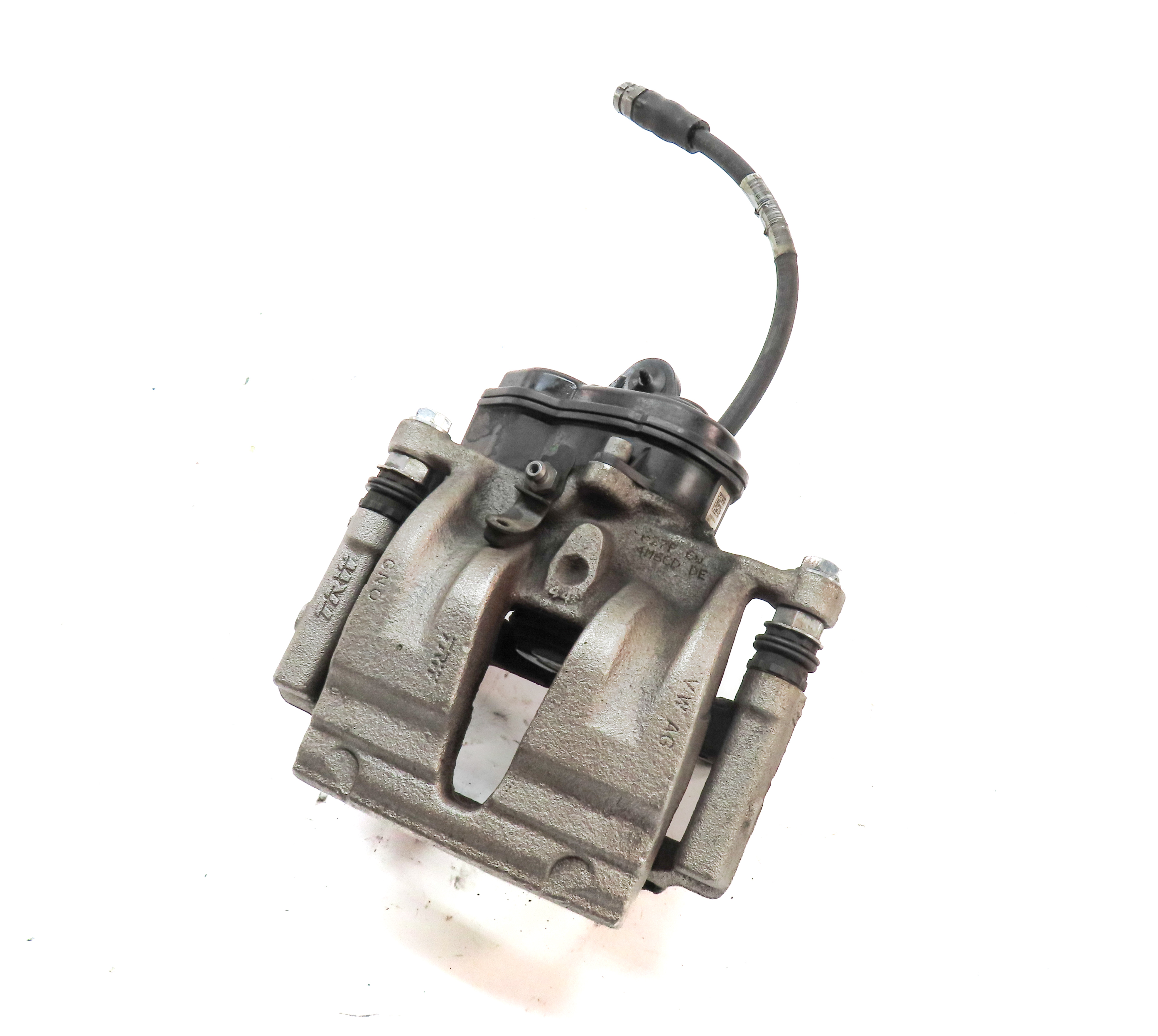 2017-2020 AUDI Q7 (4M) REAR RIGHT PASSENGER SIDE BRAKE CALIPER w/ ACTUATOR MOTOR — exact item pictured